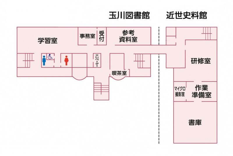 玉川図書館２階フロアマップ