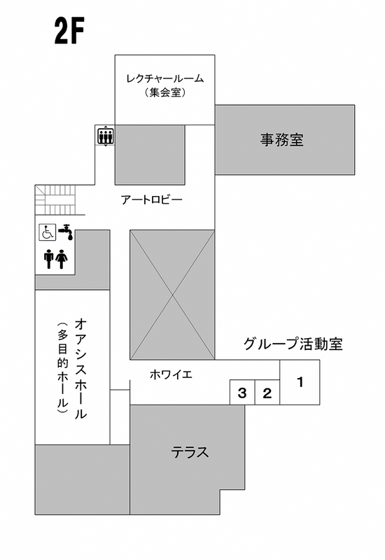 泉野図書館 2階フロアマップ